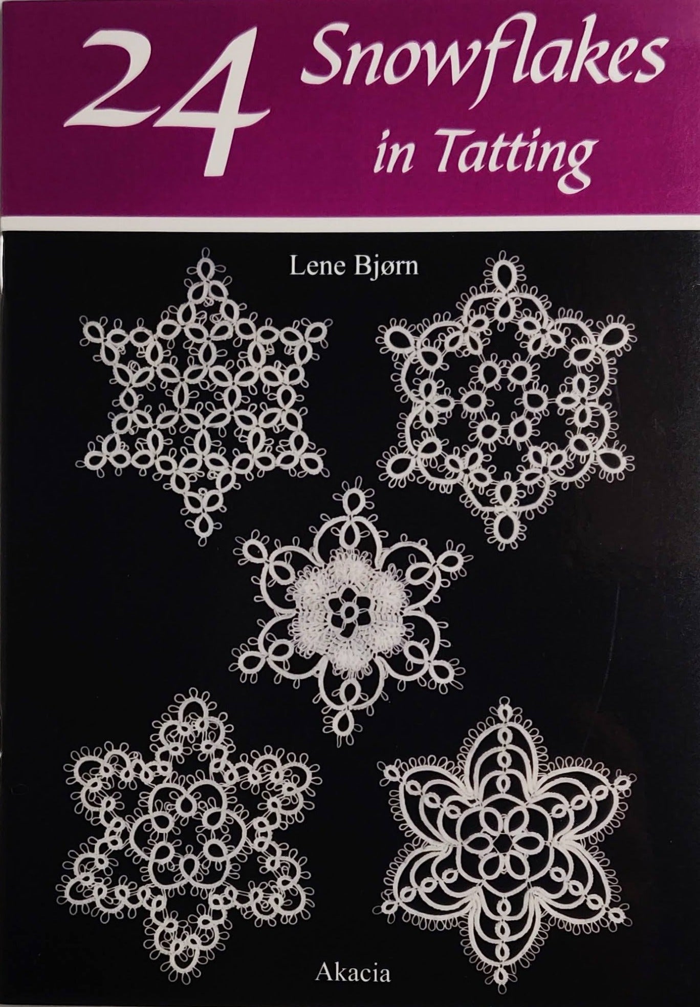 24 snowflakes in tatting