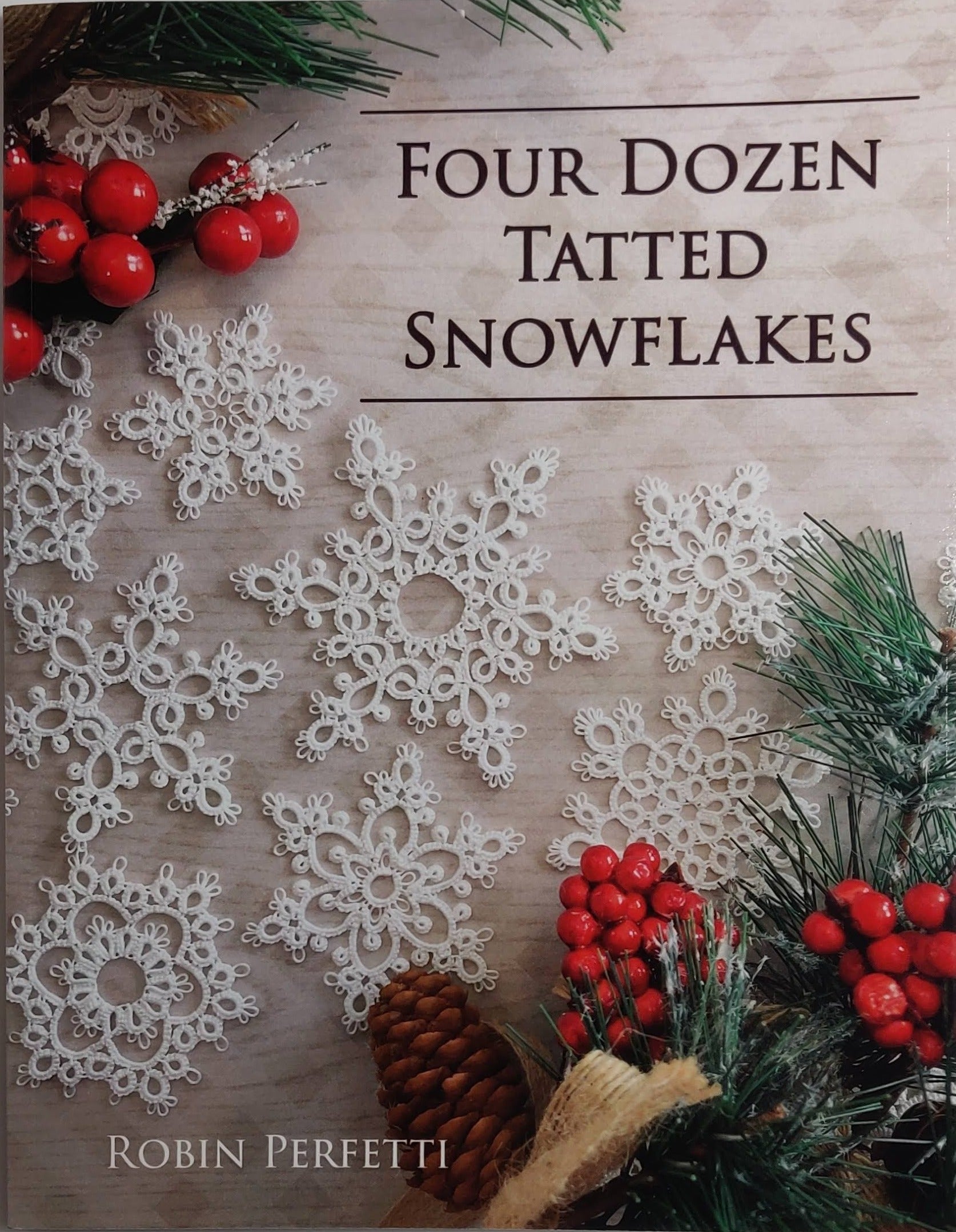 Four dozen tatted snowflakes